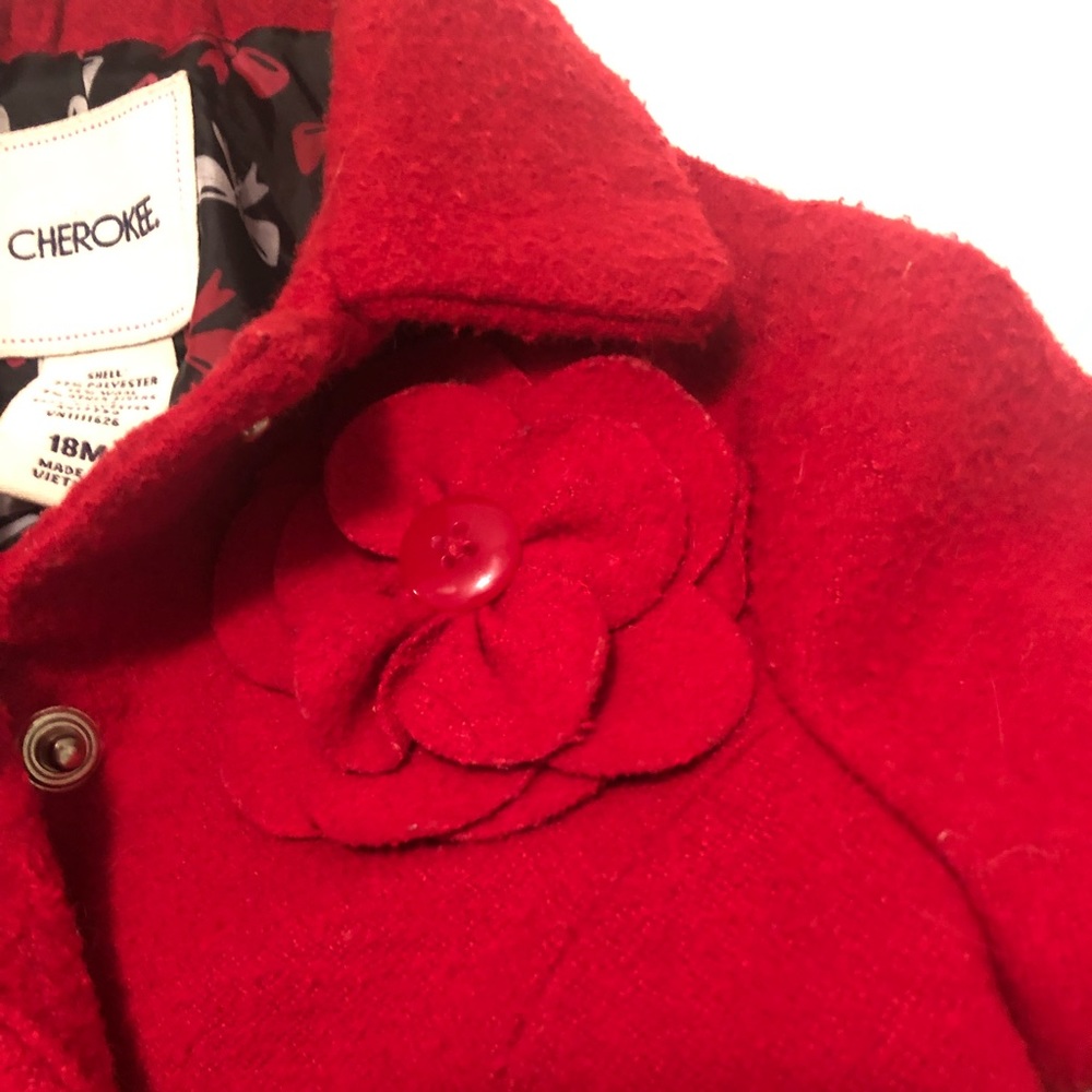 Cherokee Red Ruffle Will Blend Coat - Picture 2 of 5